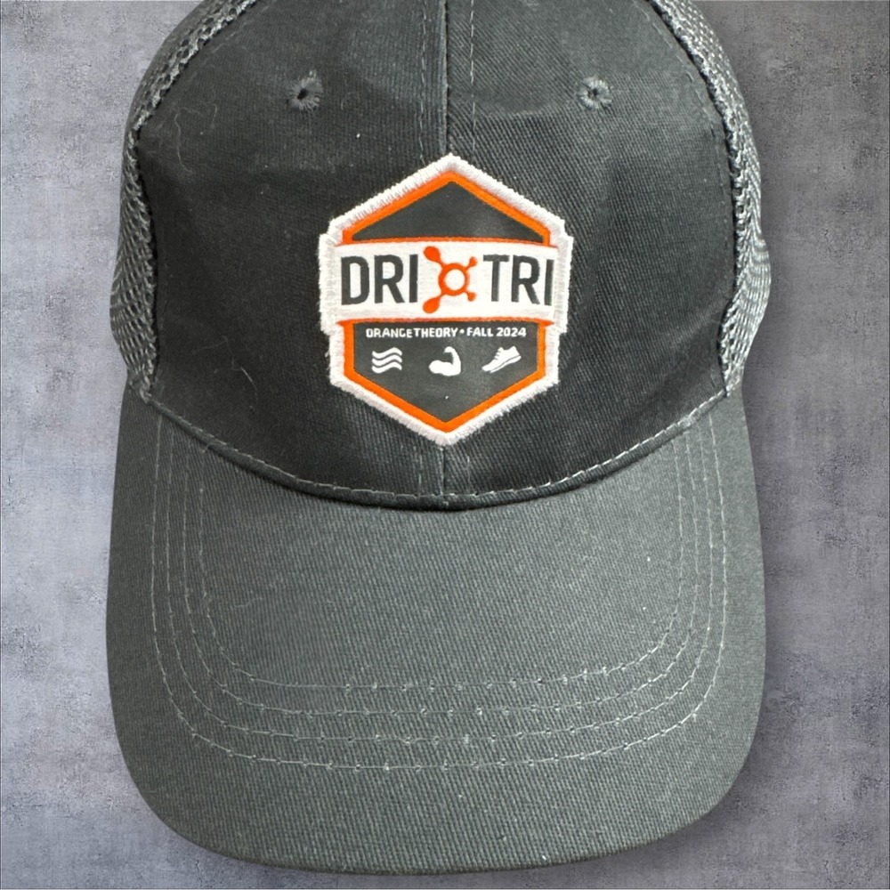 Orangetheory DriTri Trucker Hat Fall 2024 Black Mesh Snapback